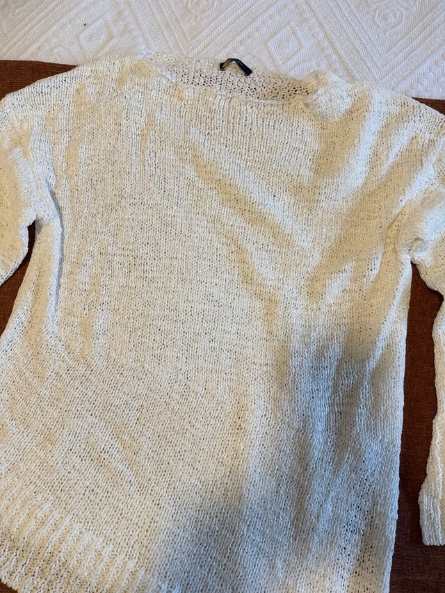Jersey Massimo Dutti Blanco Talla XS