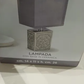 Lampada da tavolo con base di ceramica casa b&b