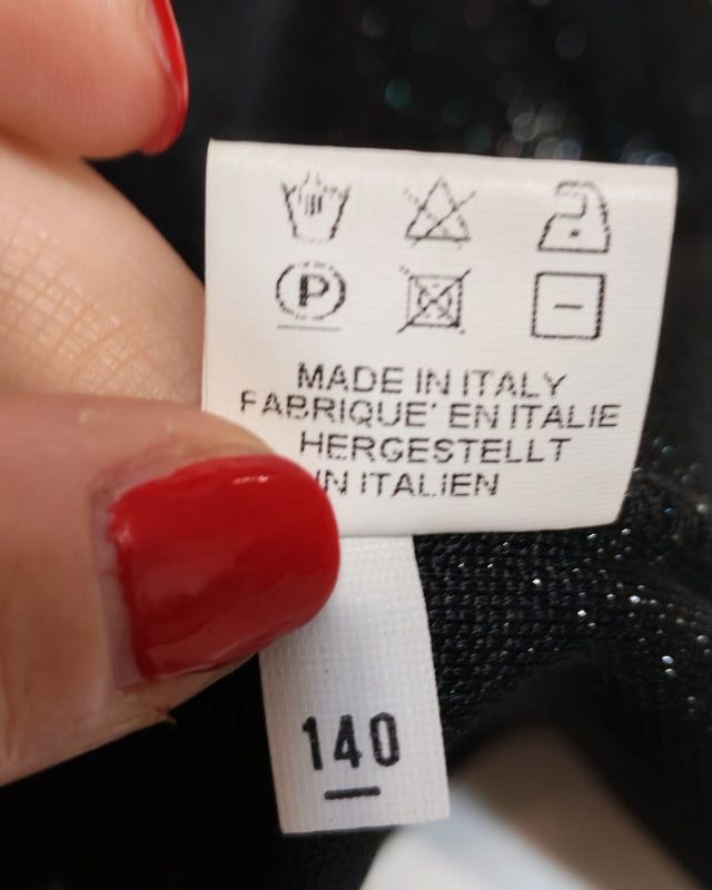 Maglia nera metallizzata vintage