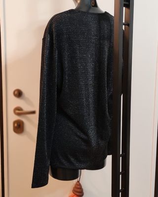 Maglia nera metallizzata vintage