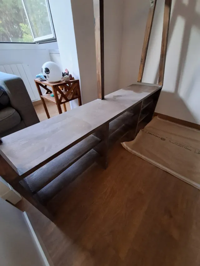 Mueble entrada zapatero perchero banco.