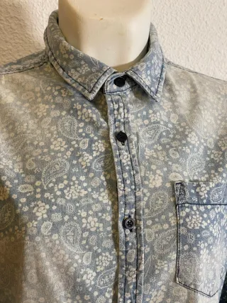 Camisa vaquera estampada