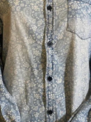 Camisa vaquera estampada