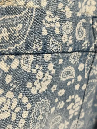 Camisa vaquera estampada