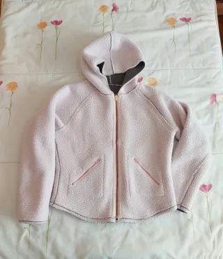 Chaqueta reversible Billabong gris y rosa