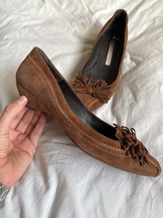 Zapatos Pura López ante marrón talla 39