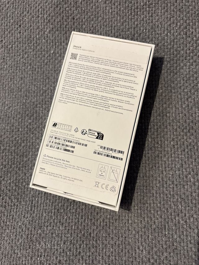 Caja iPhone 16 Verde Vacía