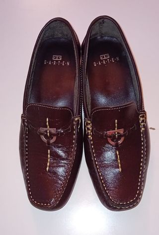 Mocasines de piel marrón Garten mujer