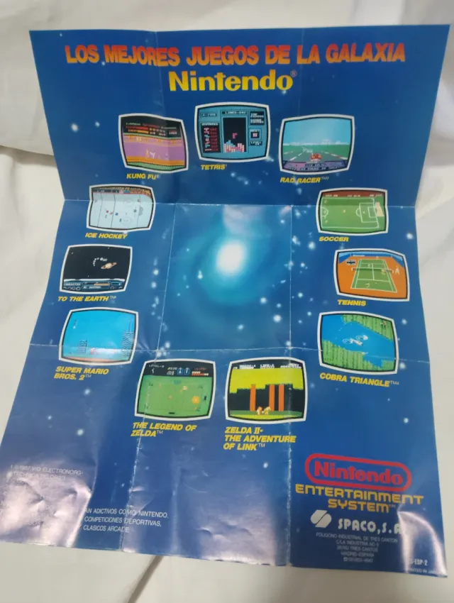 Póster Nintendo Spaco,comercial spaco