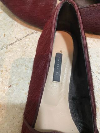 Zapatos burdeos pelo Cortefiel