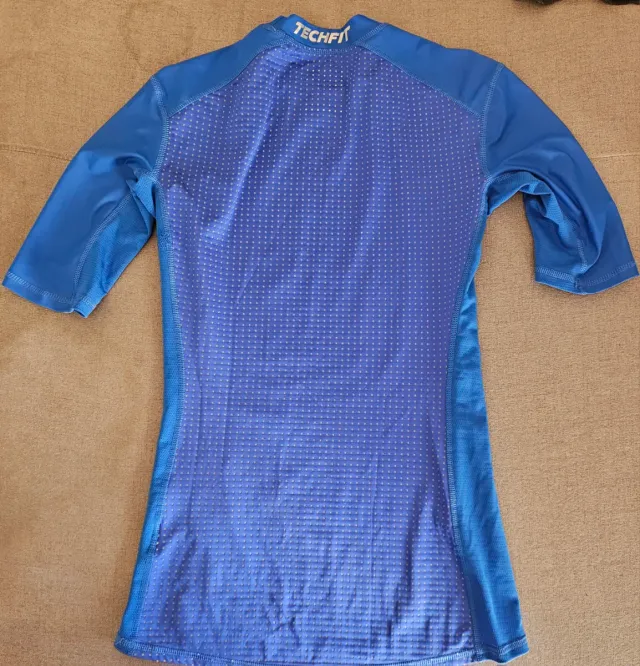 Camiseta Compresion Adidas Techfit ClimaChill Azul