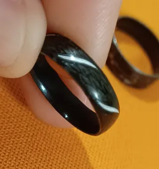 Anello vintage metallo e smalto