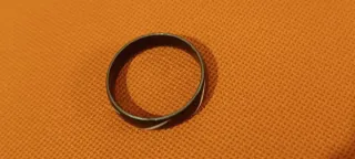 Anello vintage metallo e smalto