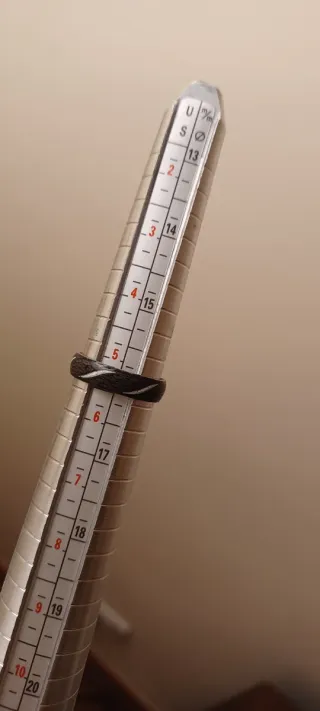 Anello vintage metallo e smalto