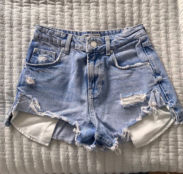 Shorts vaqueros rotos mujer