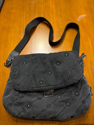 Bolso Desigual Negro con Detalles Multicolor