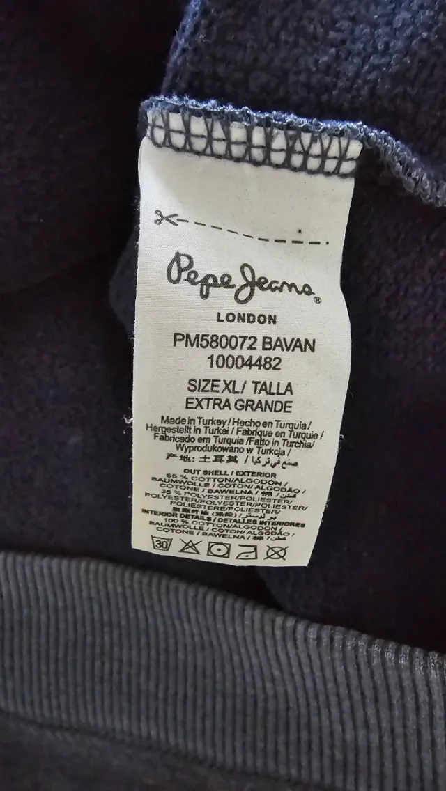 Sudadera Pepe Jeans London Azul Talla XL