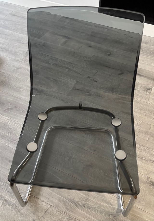 6 Sillas Transparentes Grises Ikea