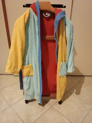 Accappatoio bambino colorato taglia 10 anni