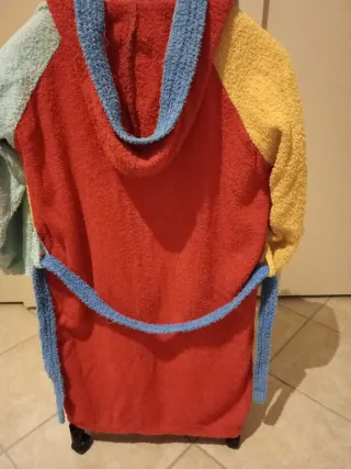 Accappatoio bambino colorato taglia 10 anni