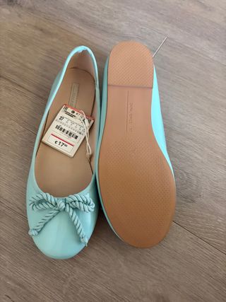 Bailarinas Zara Kids Menta Talla 37