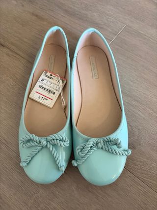 Bailarinas Zara Kids Menta Talla 37