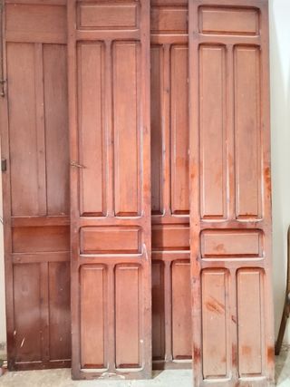 Puertas de madera pura