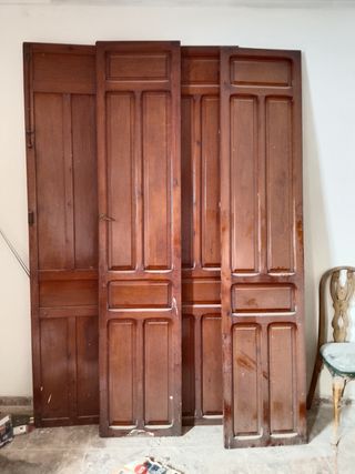 Puertas de madera pura