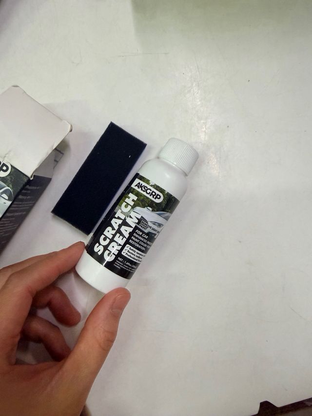 crema para las rayas de coche