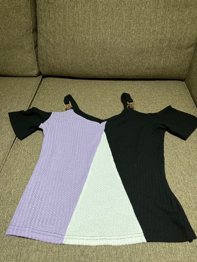 Camiseta mujer bicolor