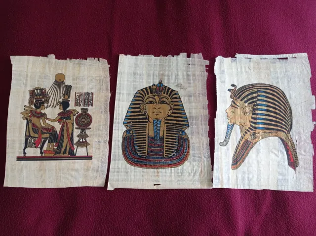 Lote 3 Papiros Egipto