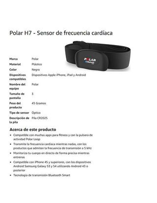 Polar M400 + Sensor H7 HR Negro