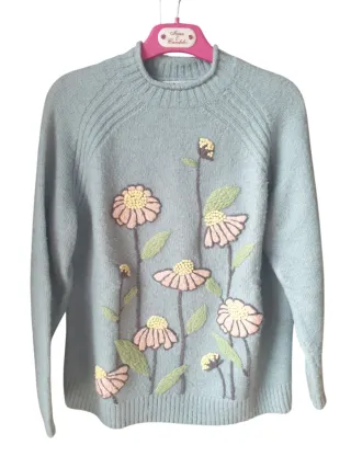 Jersey M'dM bordado flores T.40