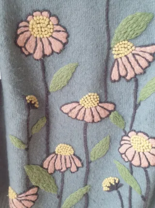 Jersey M'dM bordado flores T.40