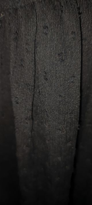 Vestido Zara bordado plumetí negro .