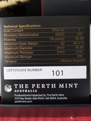 Moneda de oro (pieza de colección de alta gama)