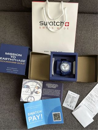 Swatch x Omega Moonshine Gold