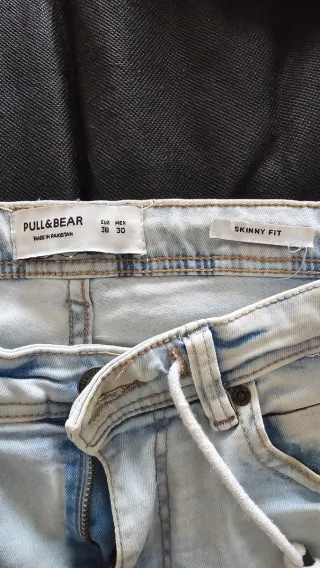 Pull&Bear Vaqueros Desgastados Azul Talla M