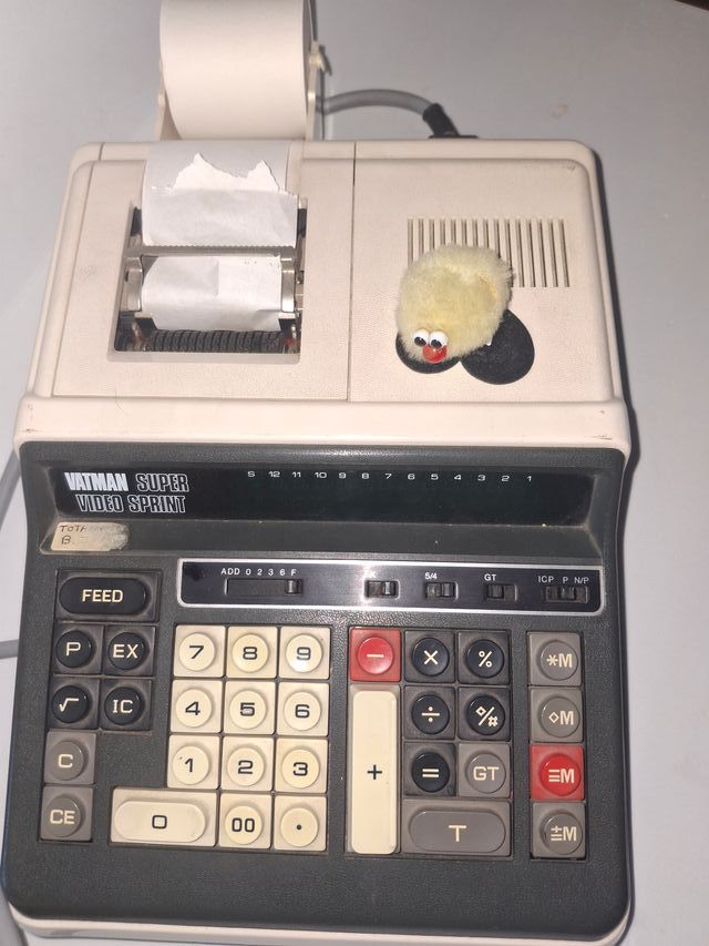 calculadora vintage Vatman FUNCIONANDO