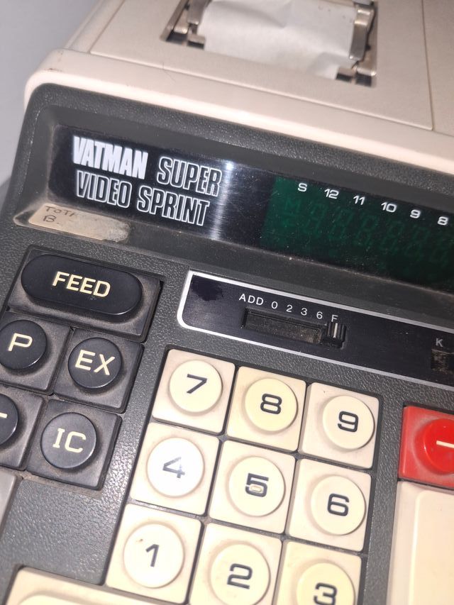 calculadora vintage Vatman FUNCIONANDO