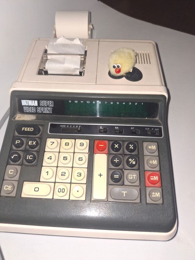 calculadora vintage Vatman FUNCIONANDO