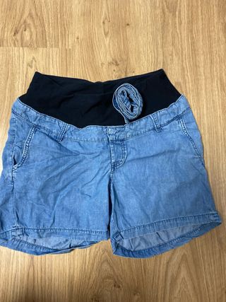 Conjunto premamá: shorts y falda