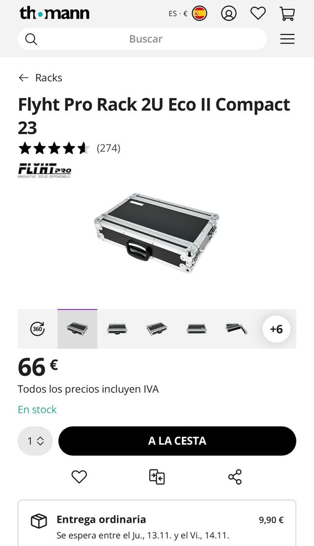 Flyht Pro Flycase Negro