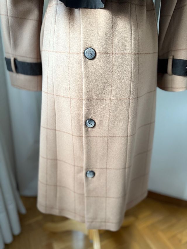 Exclusivo abrigo de alpaca de diseñador / Nuevo