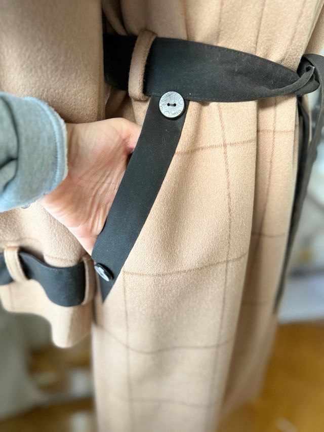 Exclusivo abrigo de alpaca de diseñador / Nuevo