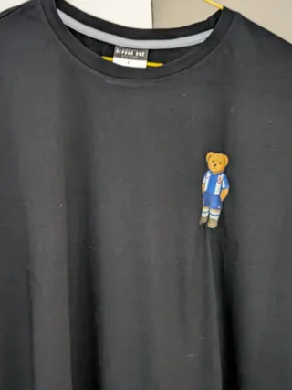 Camiseta Negra ALPHAR ONE Talla L Oso