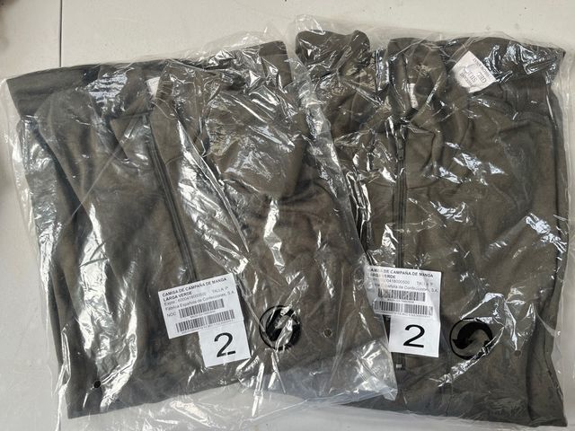 Camisa de campaña manga larga verde Talla P