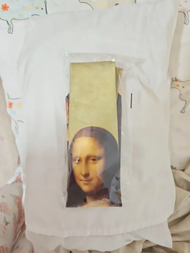 Corbata Monalisa verde y multicolor