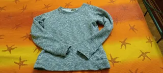 Felpa grigia melange