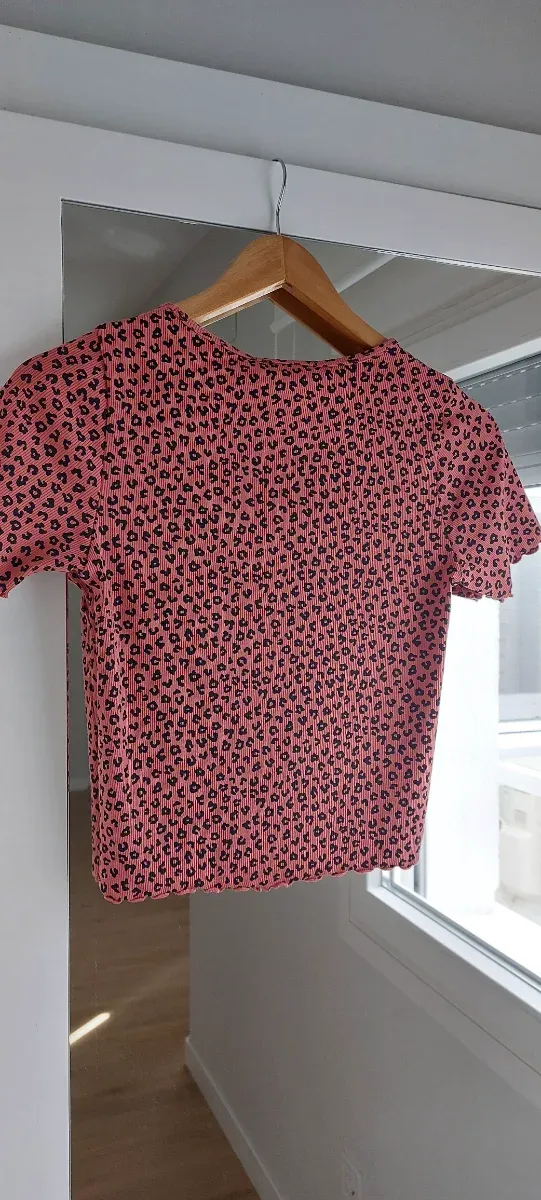 Top elástico estampado